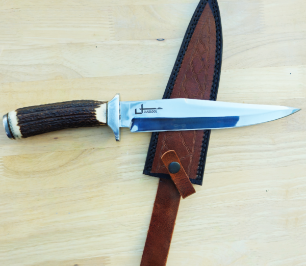 14.5" Stag-horn Combat Skinner Knife - Image 4