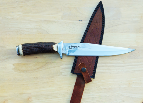 14.5" Stag-horn Combat Skinner Knife