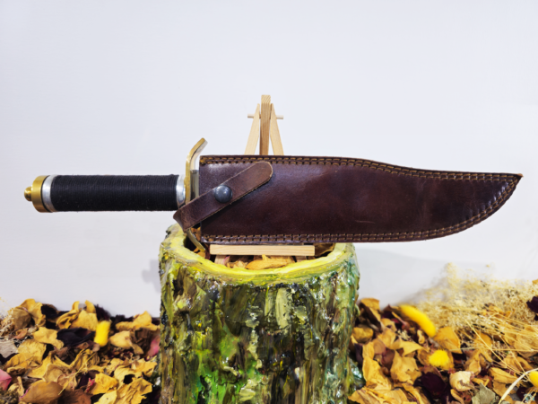 15.7" Threaded handle Sawback drop-point Knife - Image 4